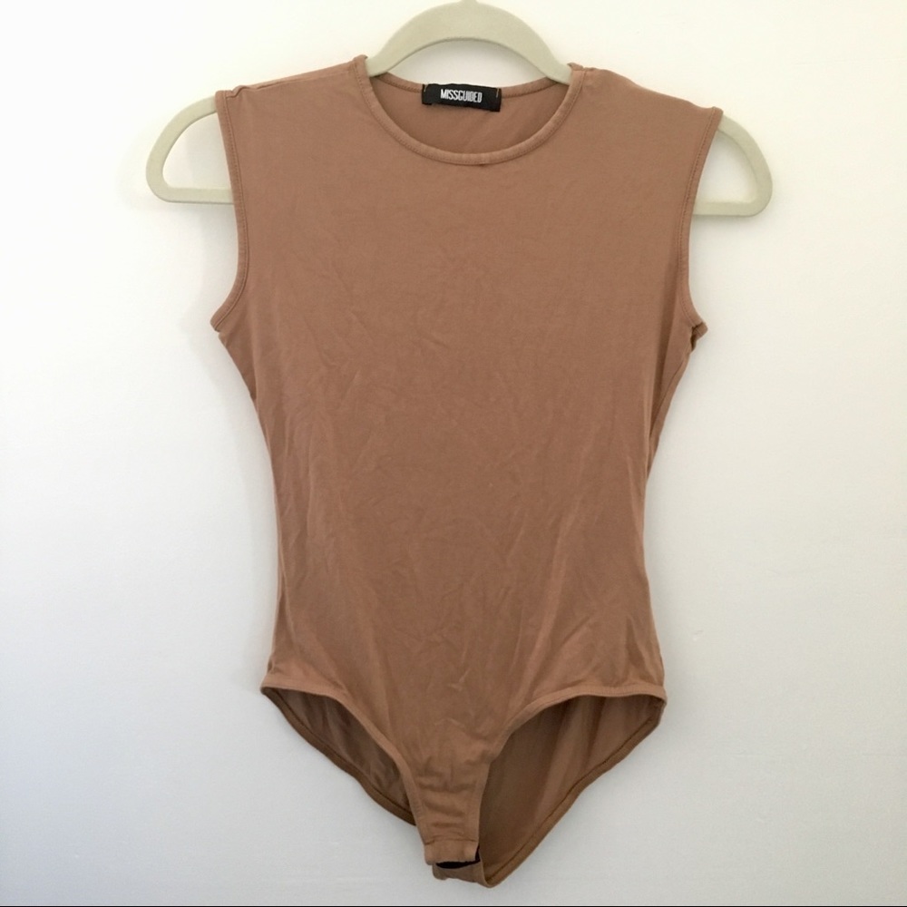 🚫SOLD!!🚫 Missguided Tan Bodysuit